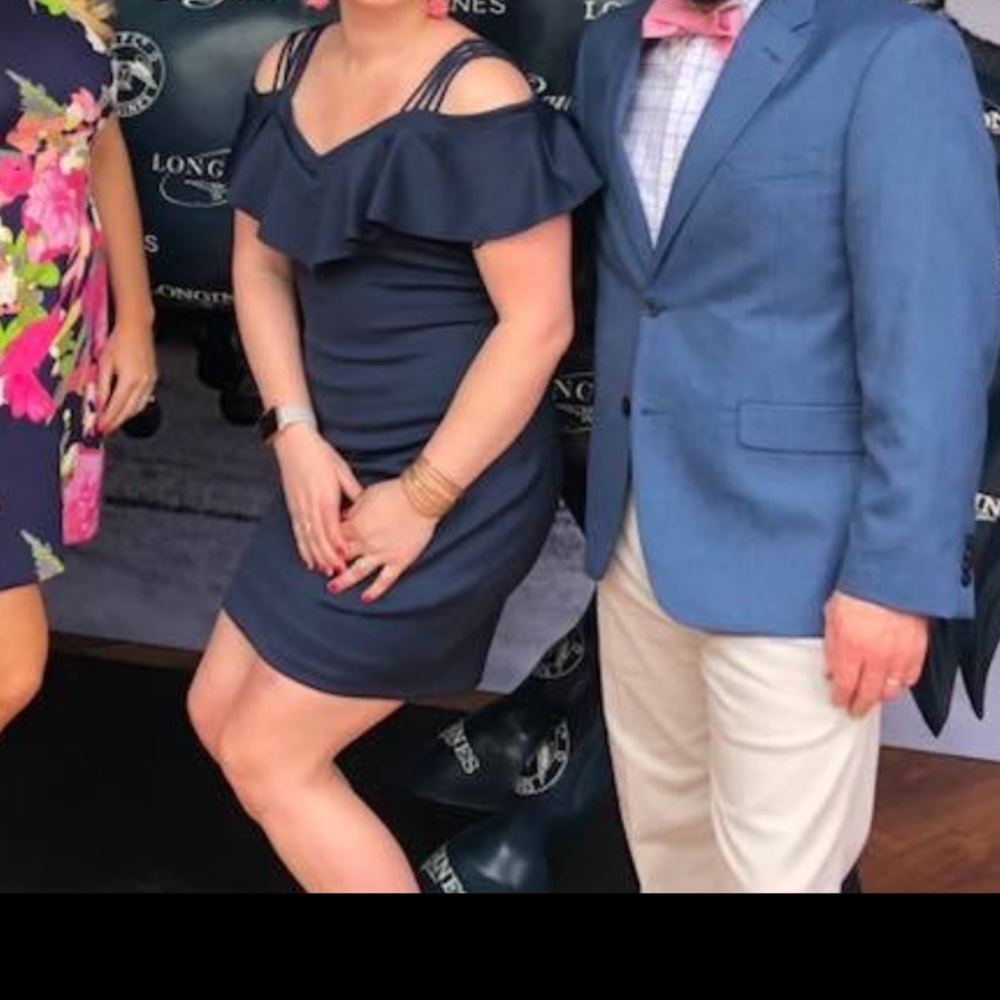 Beautiful Navy Blue Guess Derby Dress